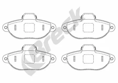 Комплект тормозных колодок, дисковый тормоз BRECK купить